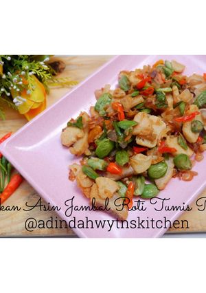 Foto resep 29. Ikan Asin Jambal Roti Tumis Pete Made by @adindahwytnskitchen (IG)🌻