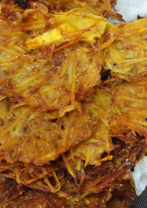Hình của món Bánh khoai lang tép đồng.