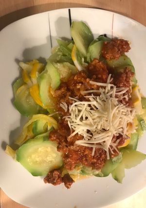 Une photo de Duo de courgettes bolognaise
