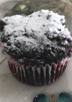 Una foto de Muffins de chocolate y avena
