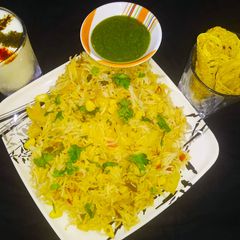 A picture of Sweet corn Pulao.