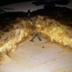 A picture of Triple Cheese Centre Burger Patty.