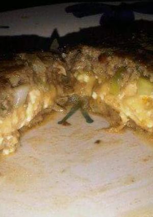 A picture of Triple Cheese Centre Burger Patty.