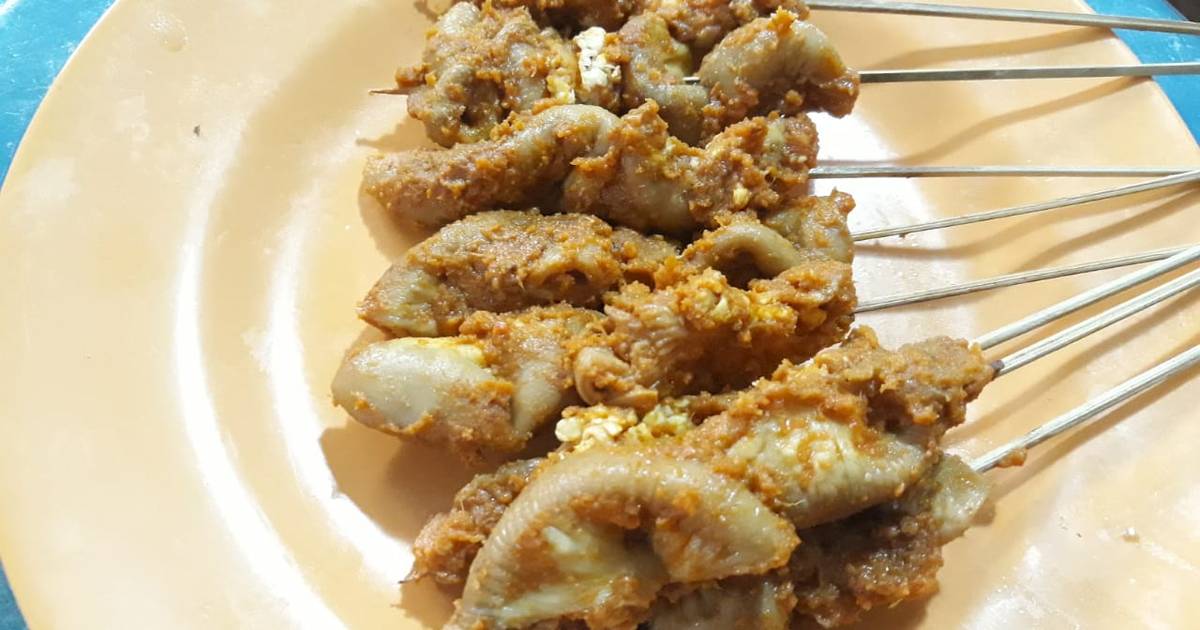 12 resep  sate usus bumbu  rujak  enak dan sederhana Cookpad