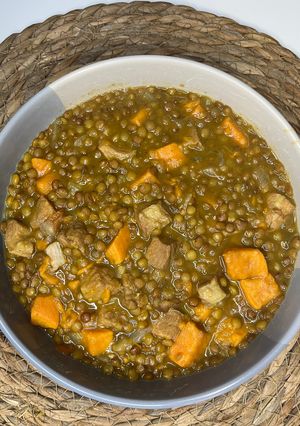 Una foto de Lentejas con Secreto y Boniato al Curry !!!
