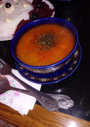 صورة لوصفة شربة فريك (شربة الشرق الجزائري)