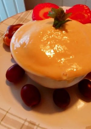 A picture of Mango eggles mousse.