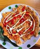 Trứng rán mì tôm