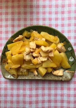Hình của món #Eatclean: Ức gà xào thơm.