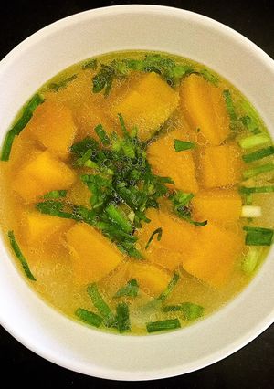 Hình của món Canh bí đỏ.
