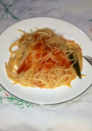 Una foto de Pasta concassé de jitomate