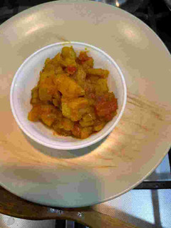 A picture of Masala sweet potato.