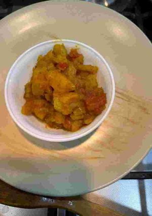 A picture of Masala sweet potato.