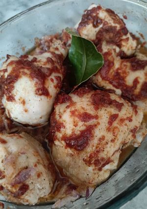 صورة لوصفة دجاج في الفرن 🍗🍟
