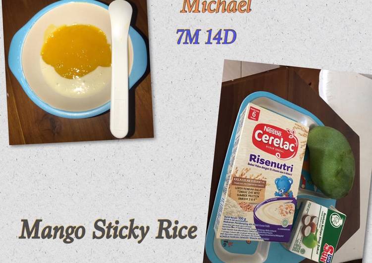 Resep Mpasi 7M+ Mango Sticky Rice Anti Gagal