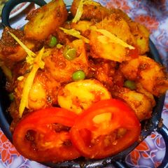 A picture of Dum aloo(without onion and garlic).