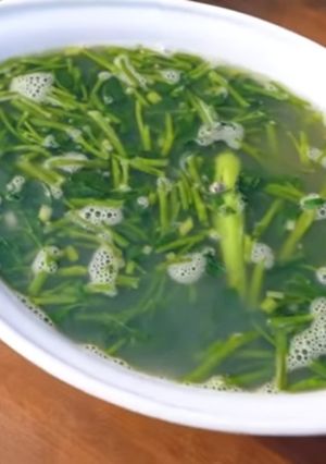 Hình của món Canh rau muống nấu ngao.