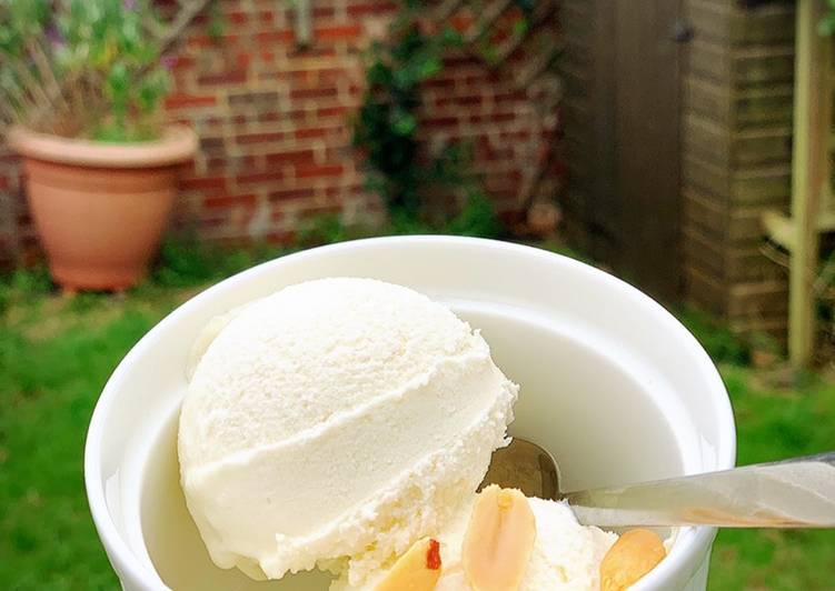 Creamy coconut ice-cream