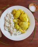 Vegetarian cauliflower and egg curry