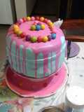 Torta chorreada (para cumpleaños)