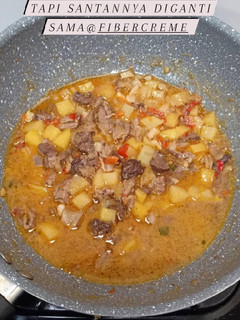 Foto resep Sambel Goreng Kentang, Ati Ampela Kuah Santan (Fiber Creme)