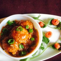 A picture of Tofu Manchurian.