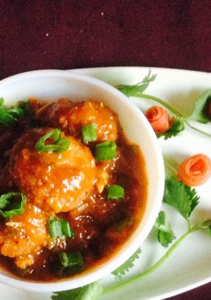 A picture of Tofu Manchurian.
