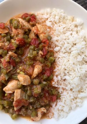 Una foto de Vainitas con pollo