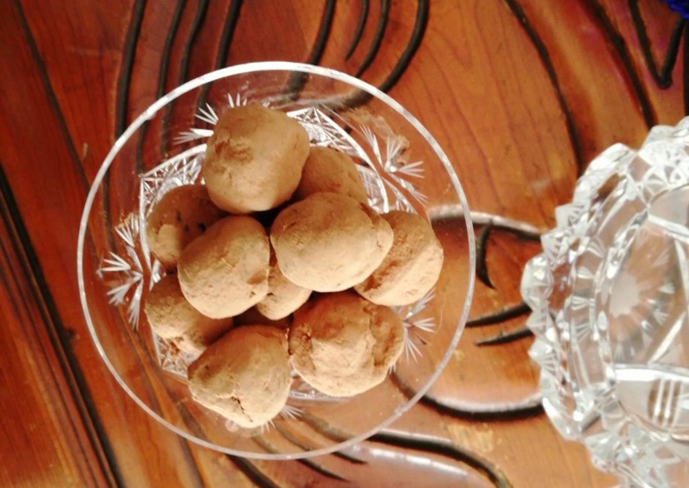 Trufas de chocolate oscuro con naranja