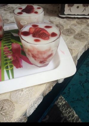 صورة لوصفة أرز بالحليب بالفرواله