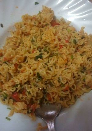 A picture of Fried Indomie.