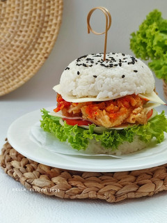 Foto resep Cheese Burger Nasi Ayam Geprek