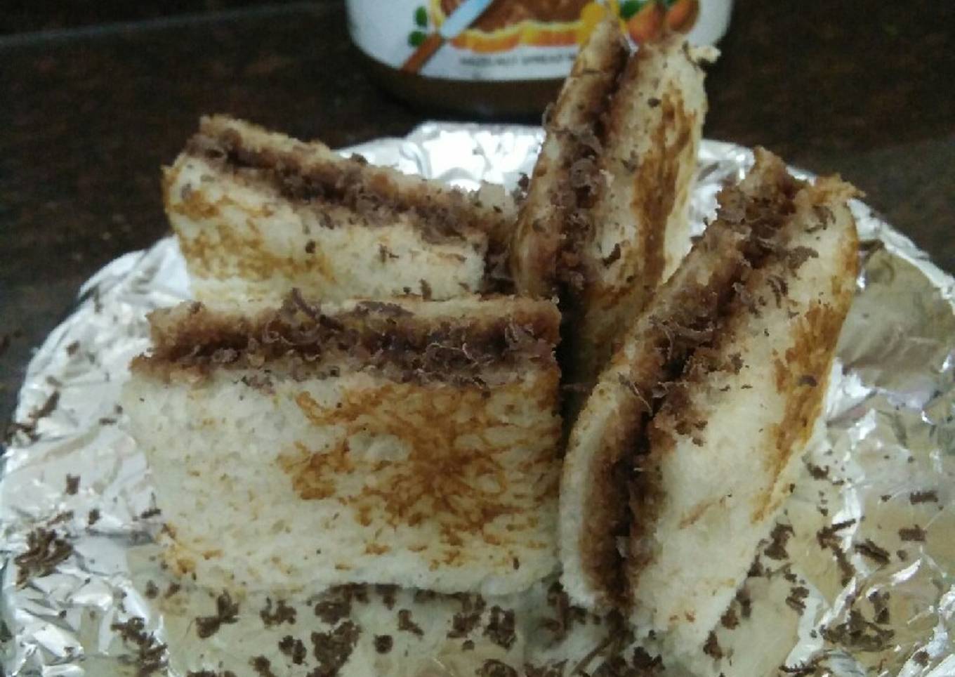 Nutella chocolate sandwich