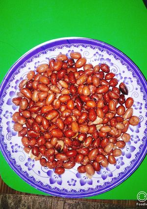 Hình của món Lạc chiên dầu.