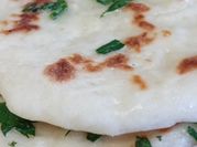 A picture of eggs naan bread