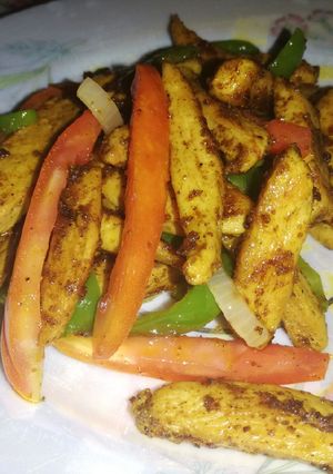 A picture of Jalfrezi chicken.
