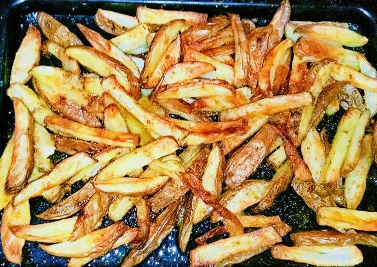 Steps to Make Roasted french fries