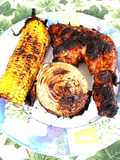 Pollo a la BBQ con toque de manzana
