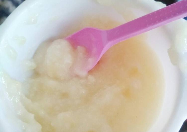Cara Membuat Bubur nasi dan kentang mpasi 6bln 21 hari yang Renyah