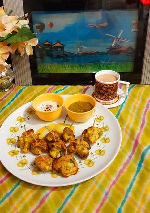 A picture of Cauliflower Fritters (less oil Cooking : Without Frying).