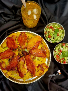 عکسی از دستور پلو نخود فرنگی با ته انداز بال مرغ😋
