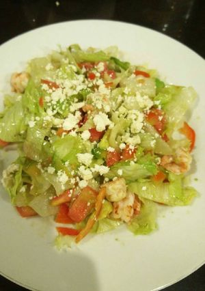 Foto resep Fresh Salad with cheese spread ala nofi