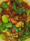 Kerang saus pete padang