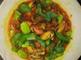 Kerang saus pete padang