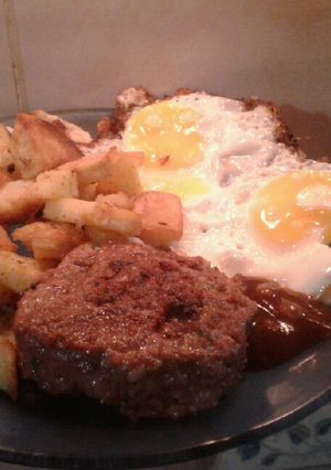 Una foto de Hamburguesa casera