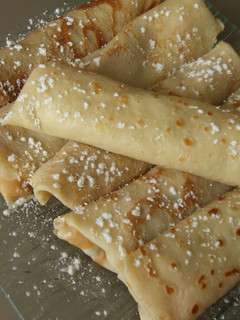 Una foto de Panqueques de dulce de leche
