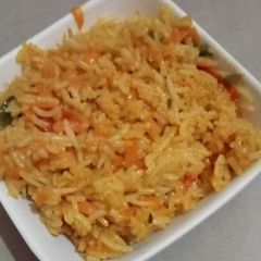 A picture of Veg biryani.
