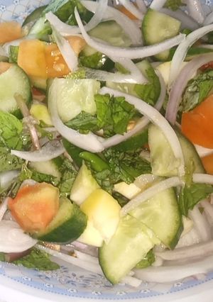 A picture of Kachumber Salad 🌿🌱.