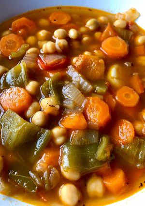 Una foto de Garbanzos veganos