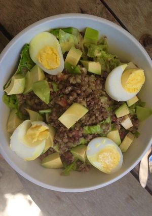Una foto de Lentejas con quinoa